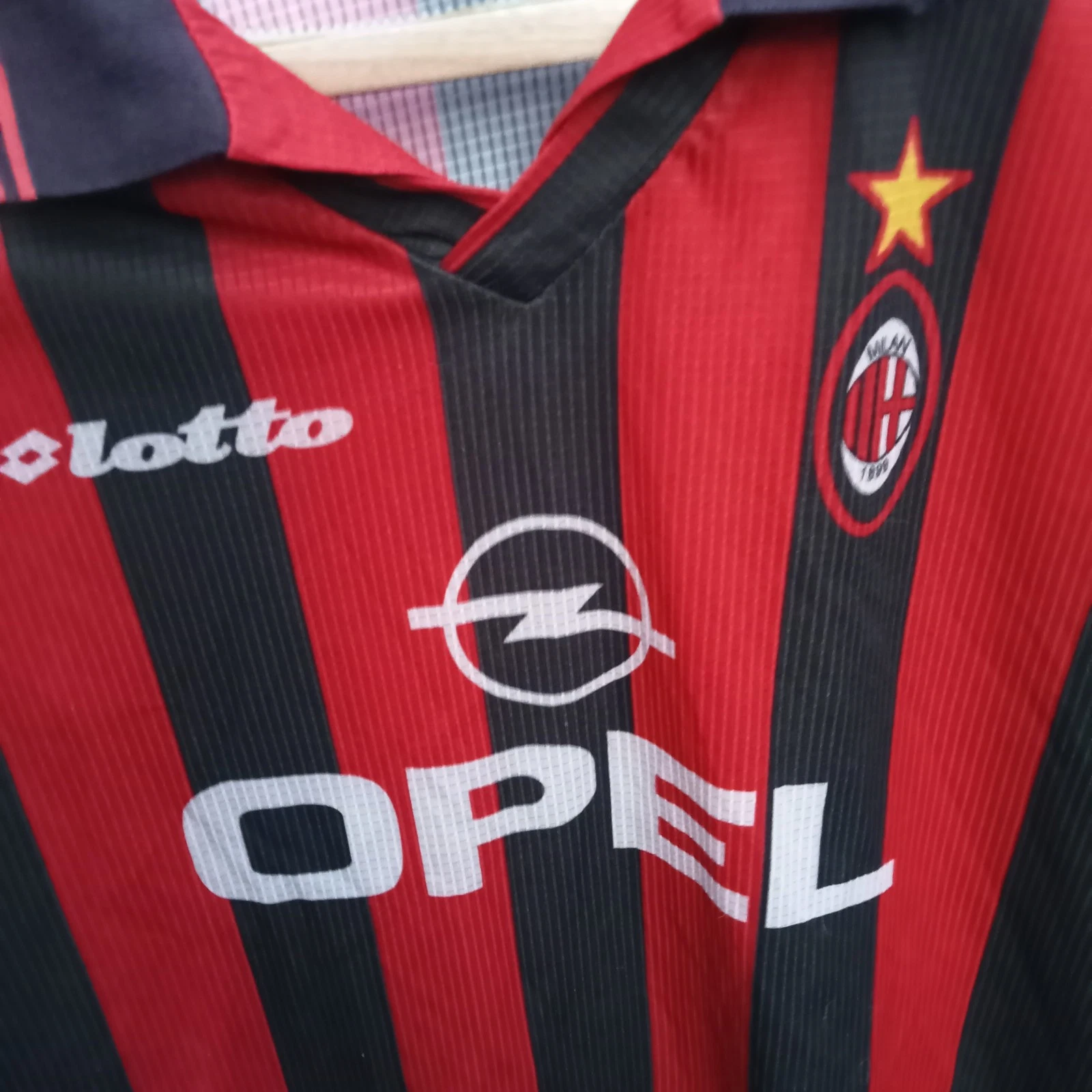 AC Milan 1997-98 Home football shirt | jersey, Mens XL - Image 2
