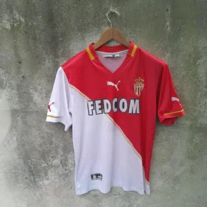 AS Monaco 2001-02 home football shirt / jersey. Small mens