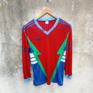 Adidas 1980s template football shirt / jersey. medium mens.  Long sleeves