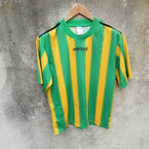 Adidas 90s template football shirt / jersey. medium mens. yellow & green