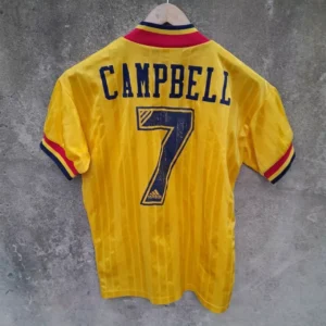 Arsenal 1993-94 away football shirt / jersey. Small mens. Kevin Campbell 7