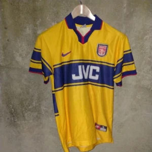 Arsenal 1997-99 away football shirt / jersey. Small mens. Dennis Bergkamp 10