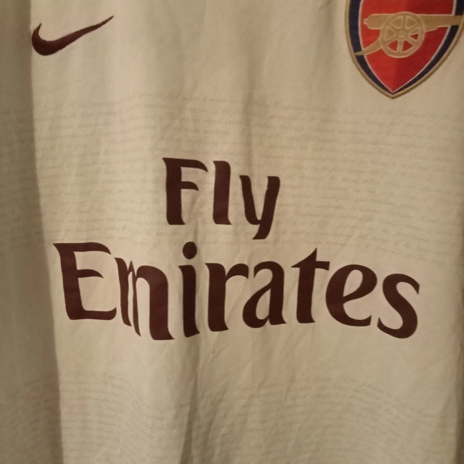 Arsenal 2007-08 Away football shirt | jersey, Mens XL - Image 4