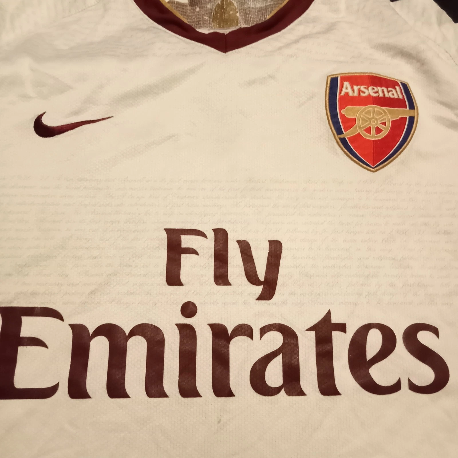 Arsenal 2007-08 Away football shirt | jersey, Mens XL - Image 6