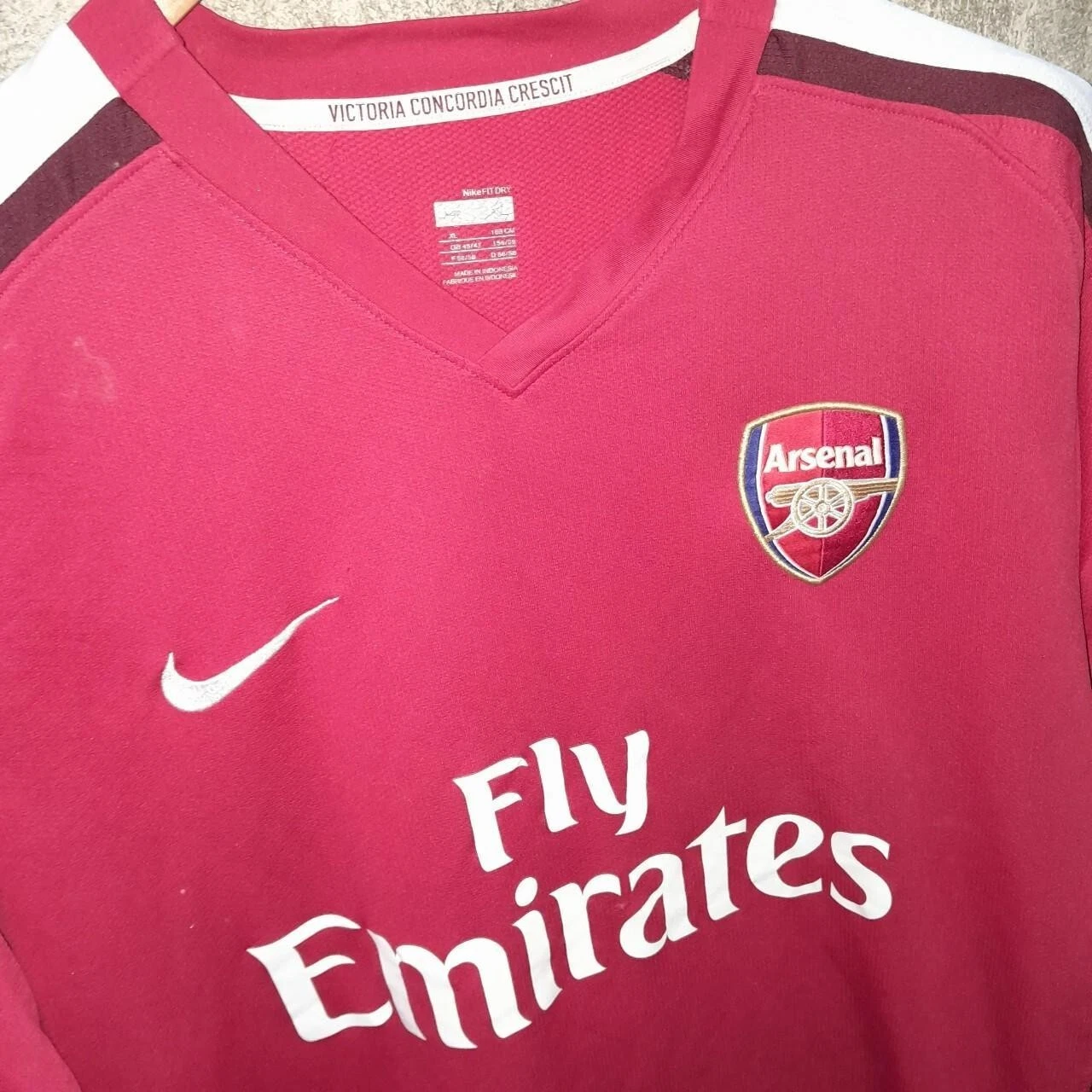 Arsenal 2008-10 home football shirt / jersey. XL mens - Image 2