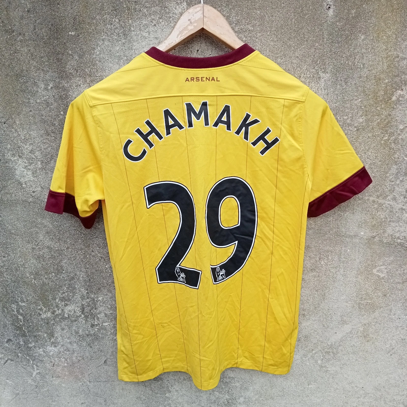 Arsenal 2010-11 away football shirt / jersey. xl boys. 14-15 years. Chamakh 29 - Image 7