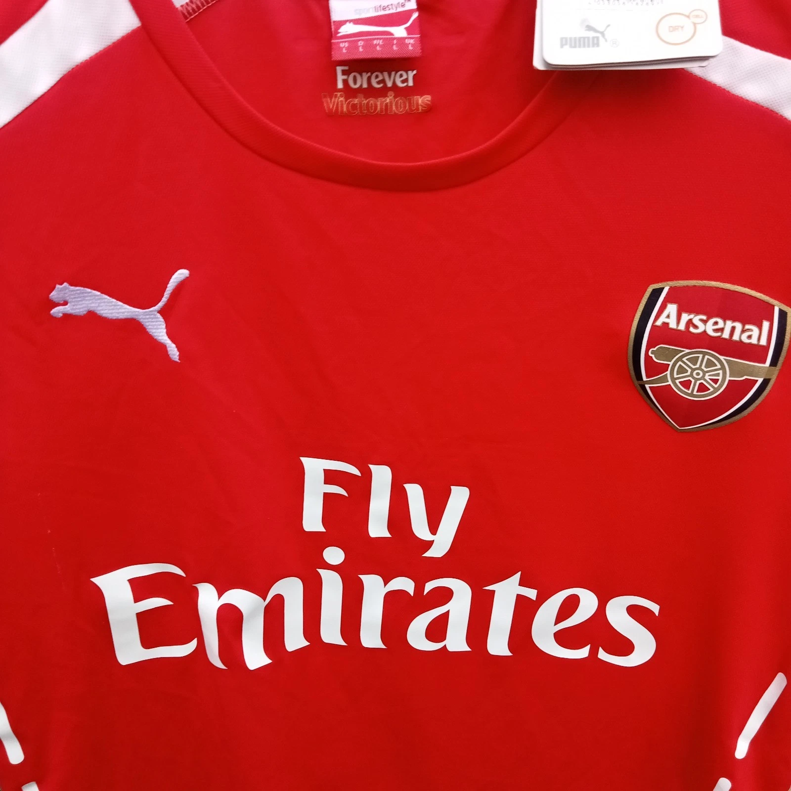 Arsenal 2014-15 home football shirt / jersey. Large mens. Wilshere 10 - Image 3