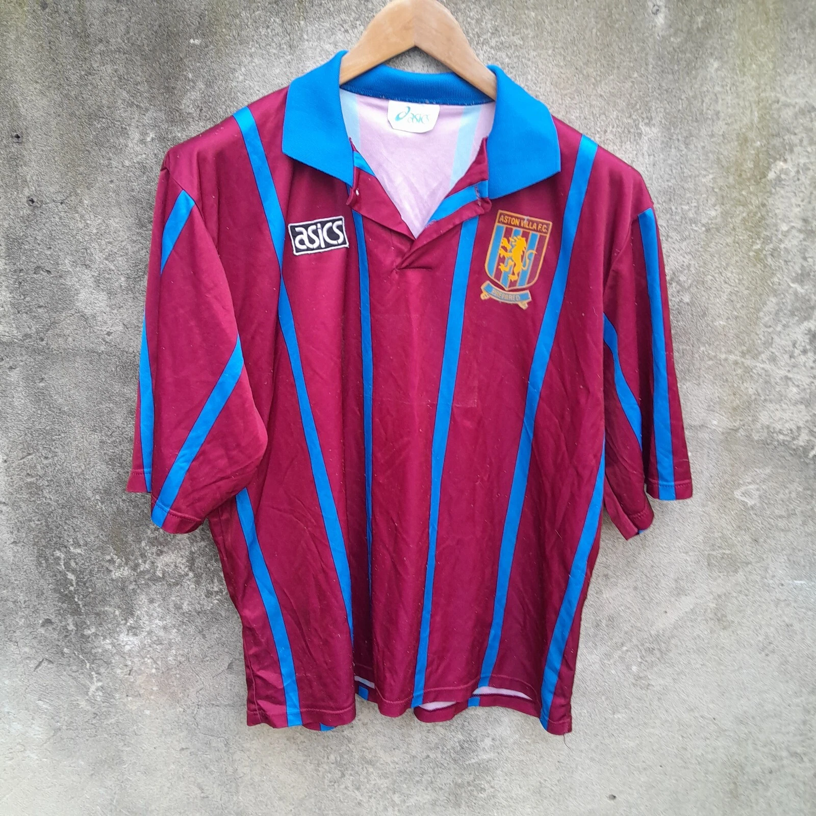 Aston Villa 1993-95 home football shirt / jersey, xxl mens