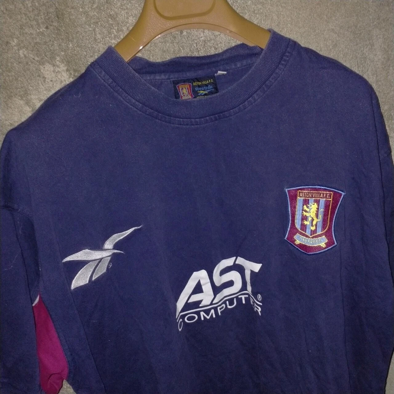 Aston Villa 1995-96 away training football tshirt / jersey, xl mens - Image 2