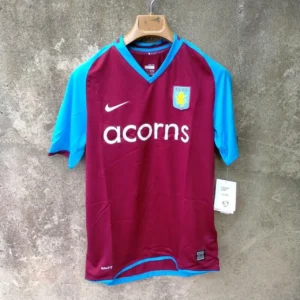 Aston Villa 2008-09 home football tshirt / jersey medium boys