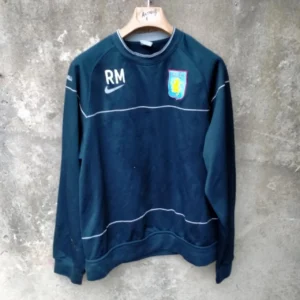 Aston Villa Nike player issue training sweatshirt football shirt / jersey. Large