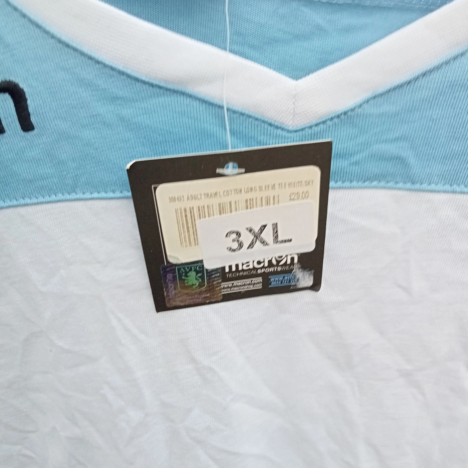 Aston Villa long sleeves football tshirt / jersey. mens XXXL bnwt - Image 5
