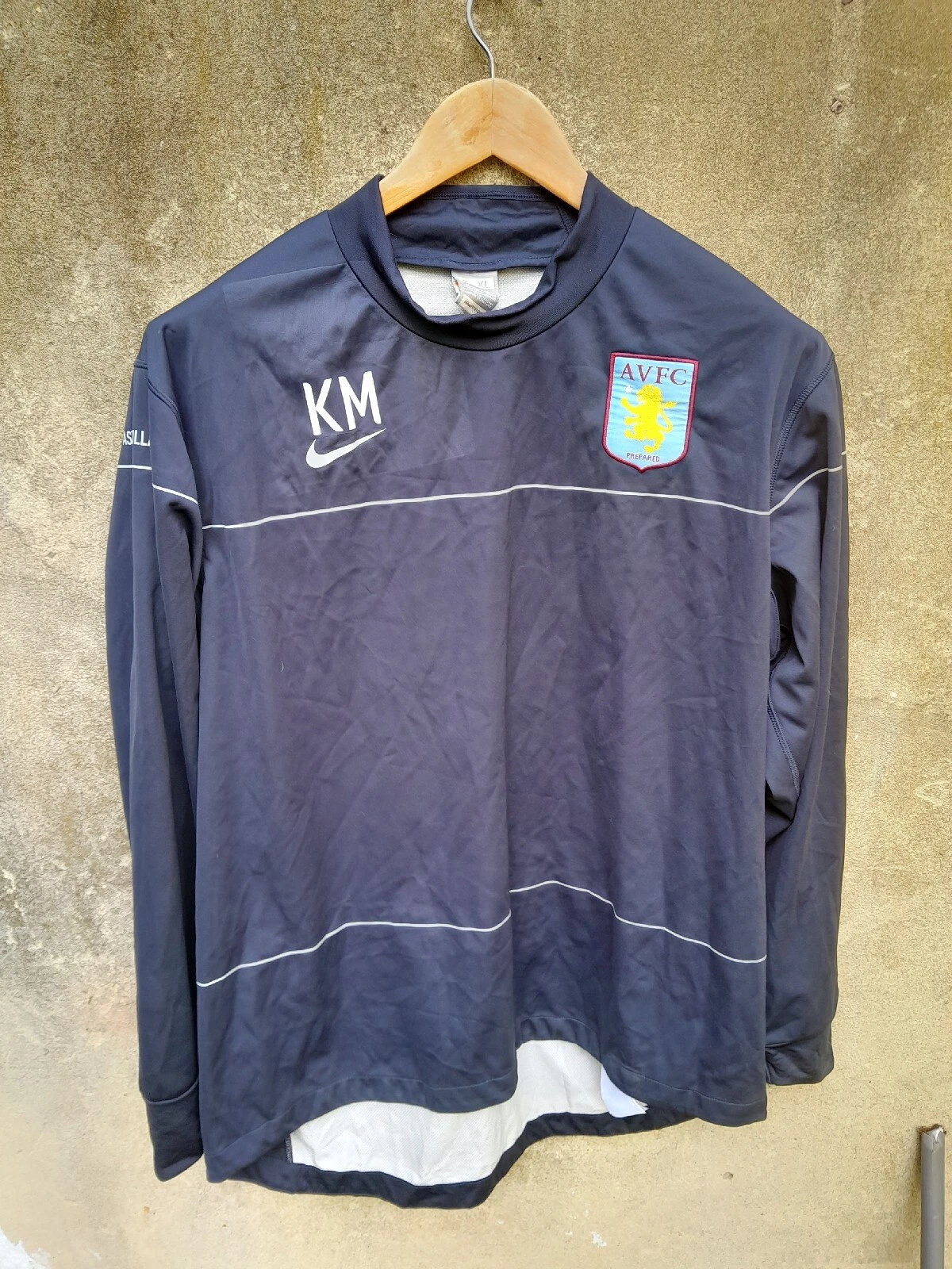 Aston Villa player issue football drill top / jersey. XL mens.