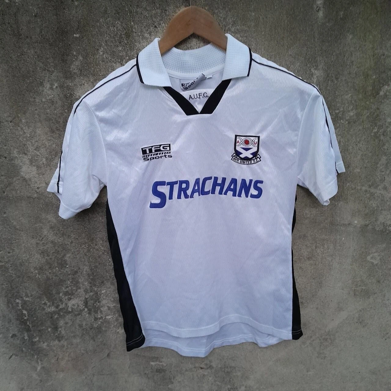 Ayr United 1999-2000 home football shirt / jersey.