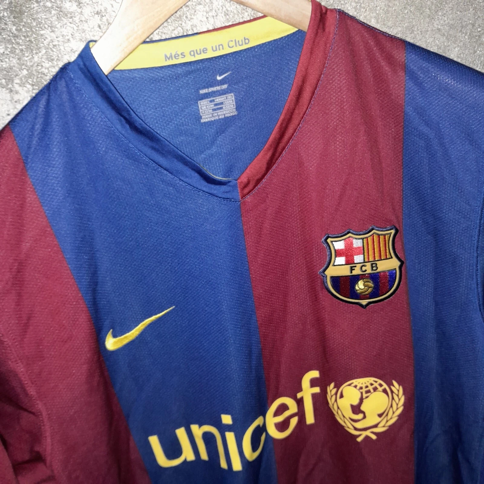 Barcelona 2006-07 home football shirt / jersey. Large mens, Giovanni Dos Santos - Image 3