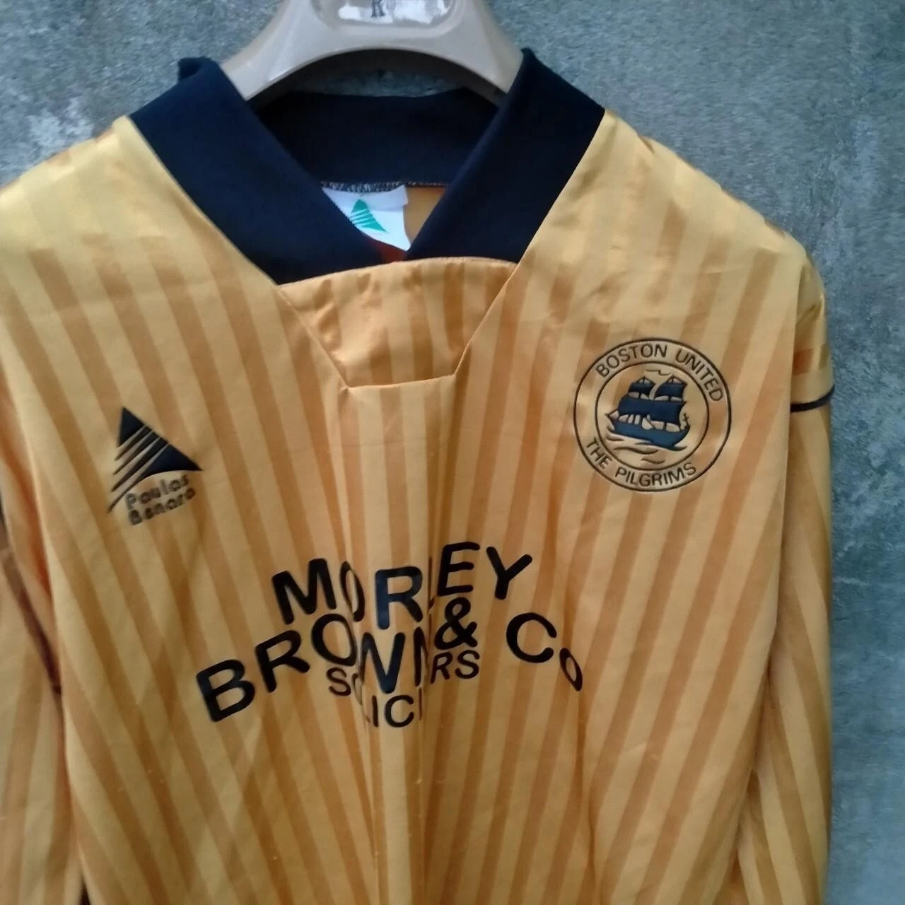 Boston United 1990-91 home football shirt/ jersey. Small mens. Long sleeves - Image 3