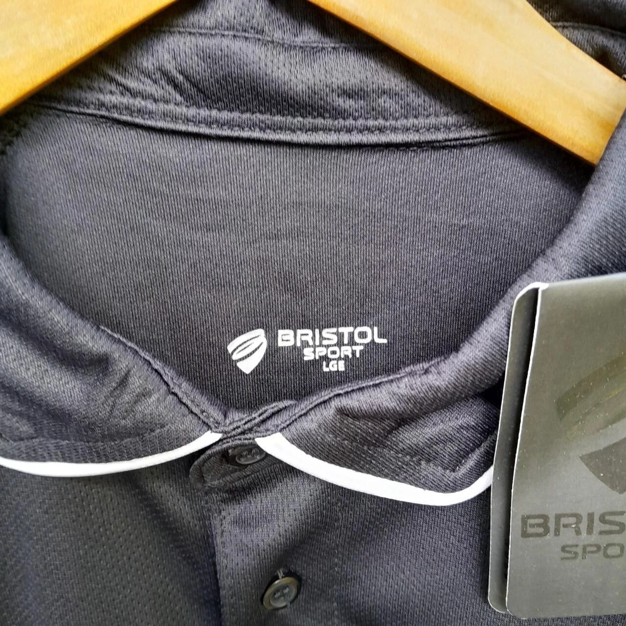 Bristol City black polo football shirt / jersey. Large mens. Bnwt - Image 7
