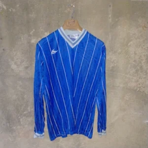 Bukta blue 80s 90s template football shirt / jersey. Large mens.