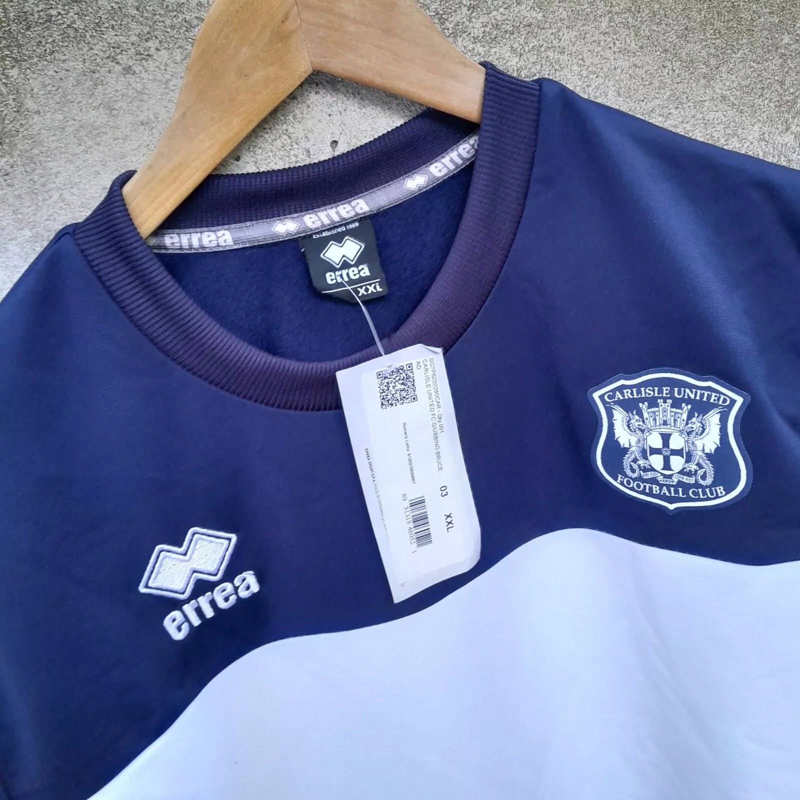 Carlisle United white sweatshirt/ jumper. 2XL mens. Bnwt - Image 2