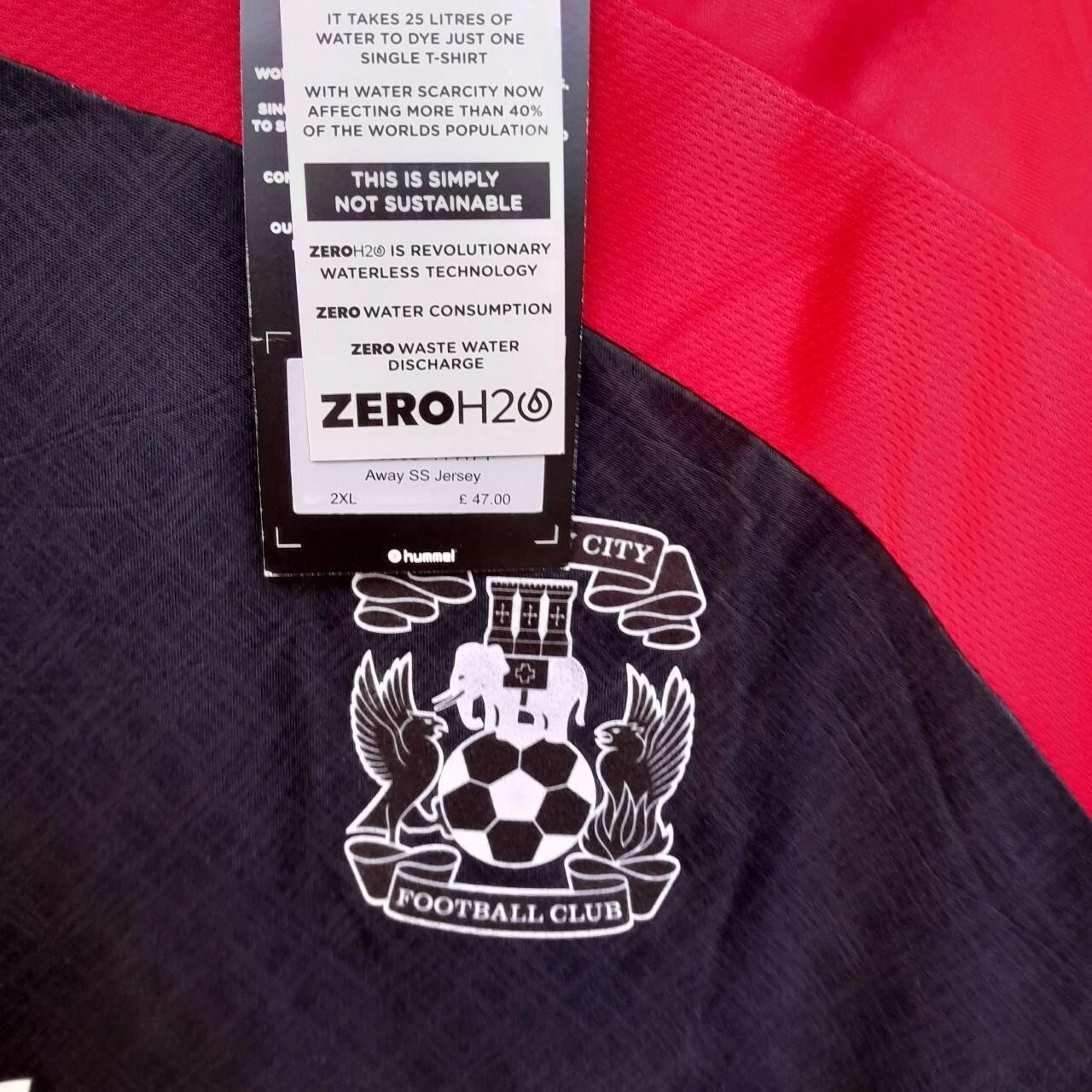 Coventry City 2020-21 away football shirt / jersey. 2XL mens. Bnwt - Image 3