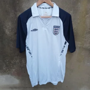 England 2001-03 training zip polo football shirt | jersey, Mens XL