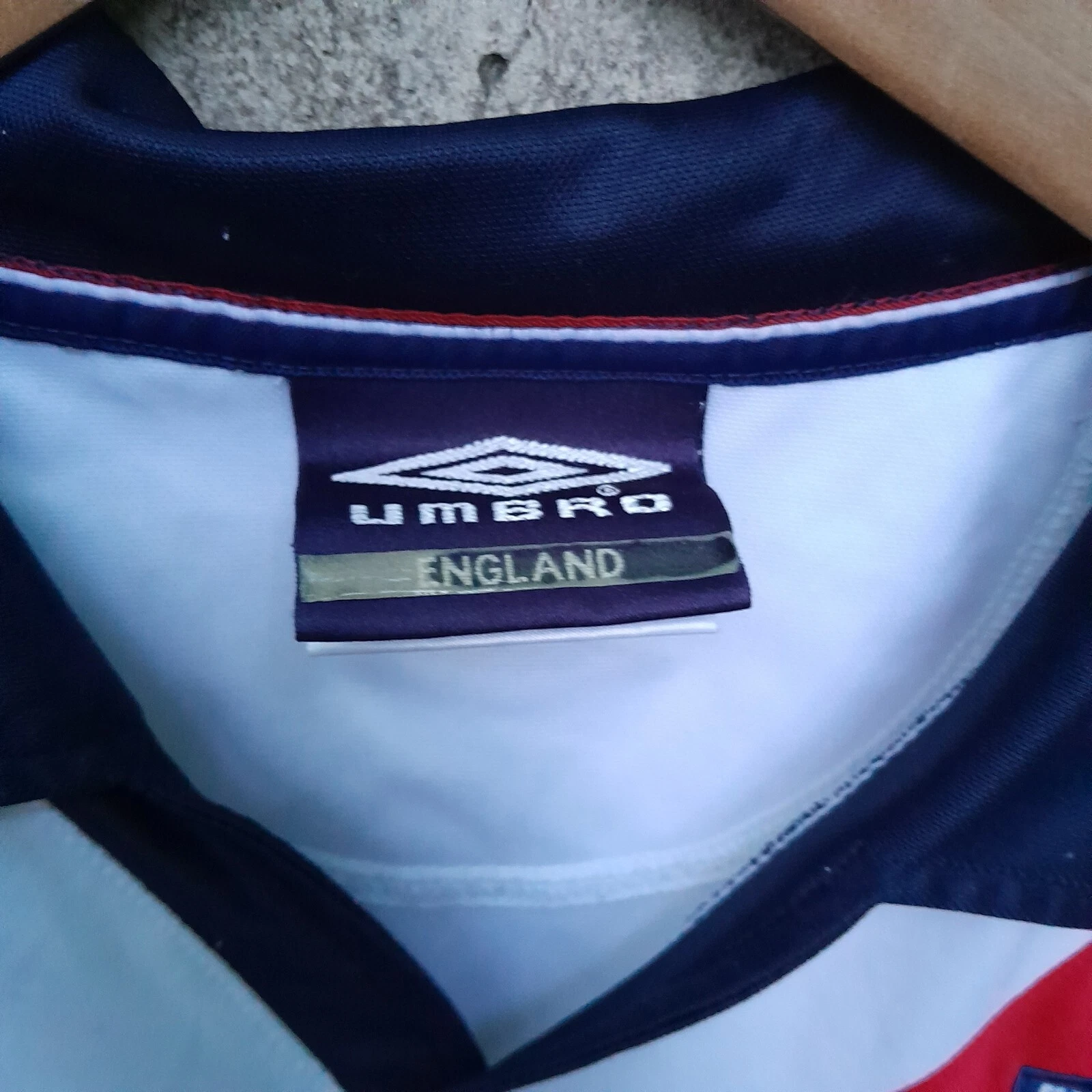 England 2002 White sash training football shirt / jersey. XL mens - Image 3