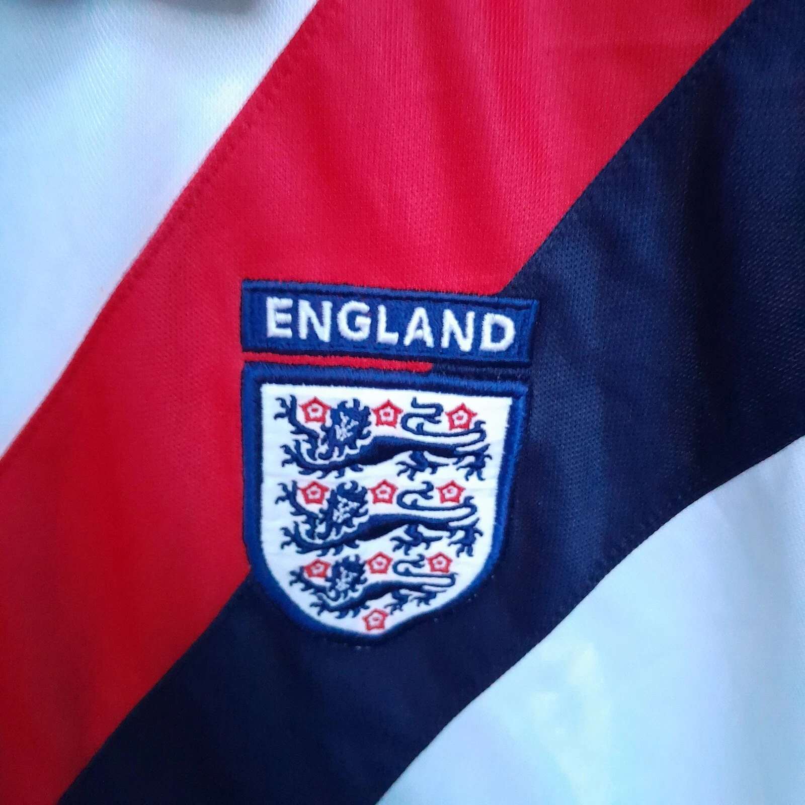 England 2002 White sash training football shirt / jersey. XL mens - Image 4