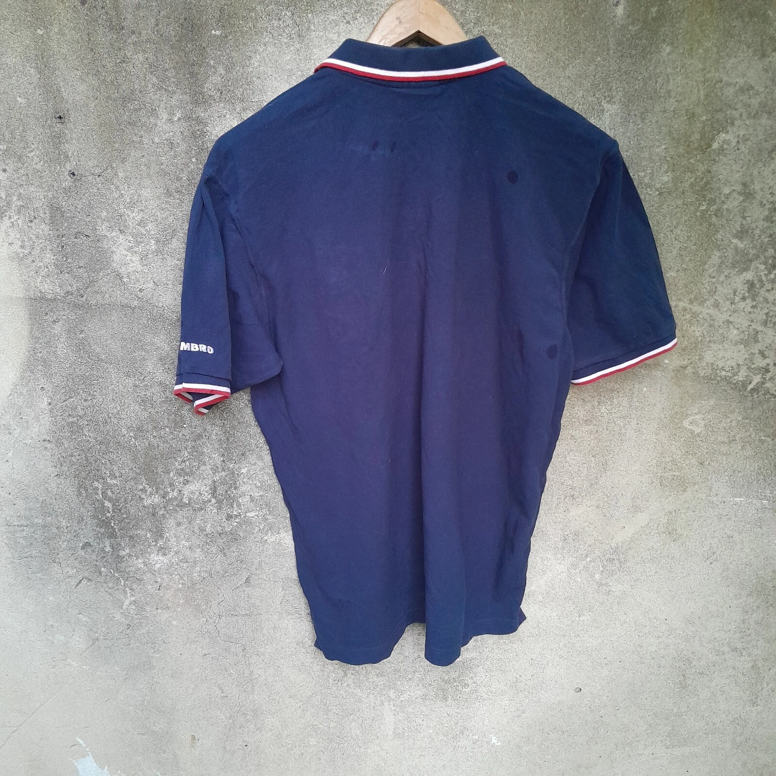 England 2002 navy football polo shirt / jersey. XL mens. - Image 5