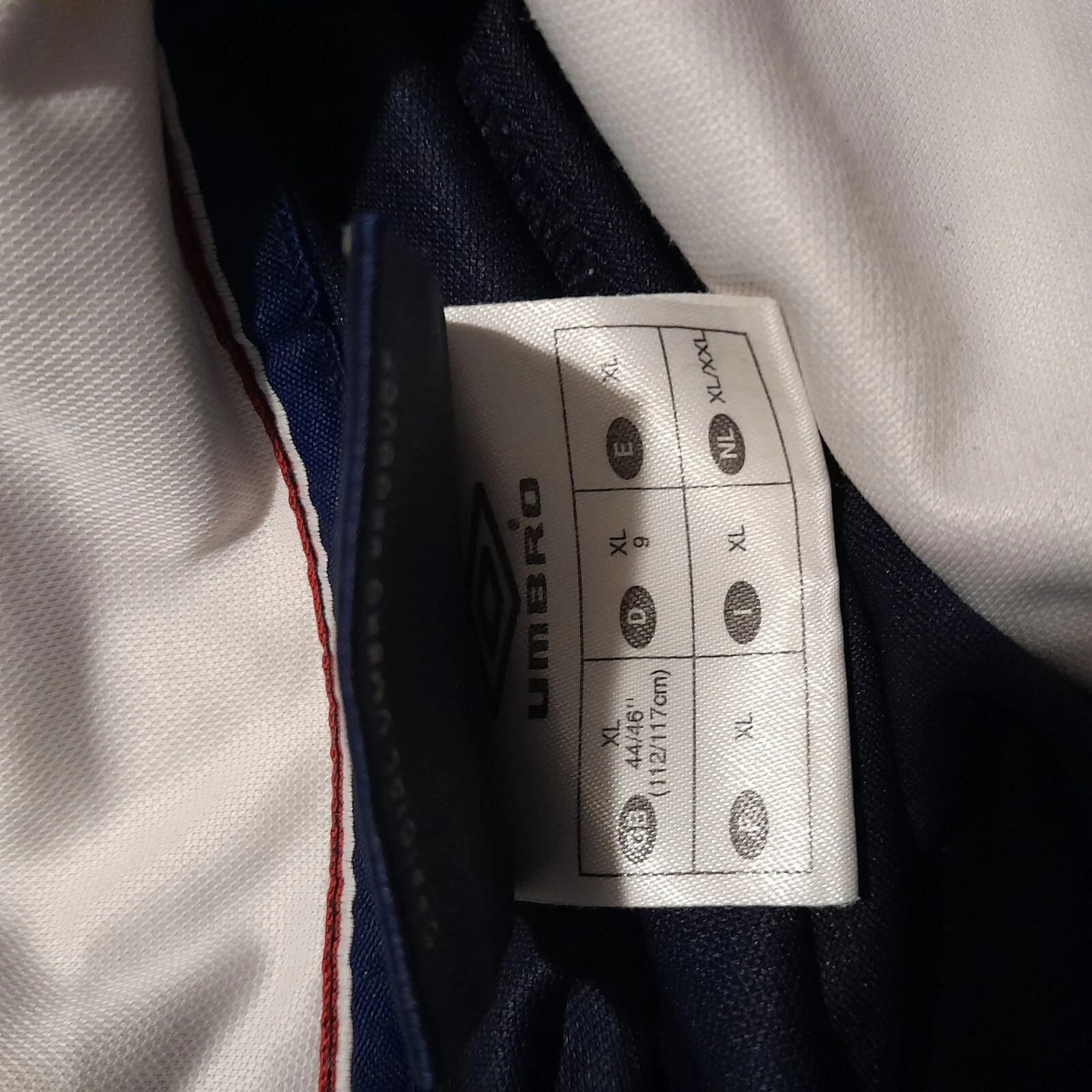 England 2002 navy sash training football shirt / jersey. XL mens - Image 7
