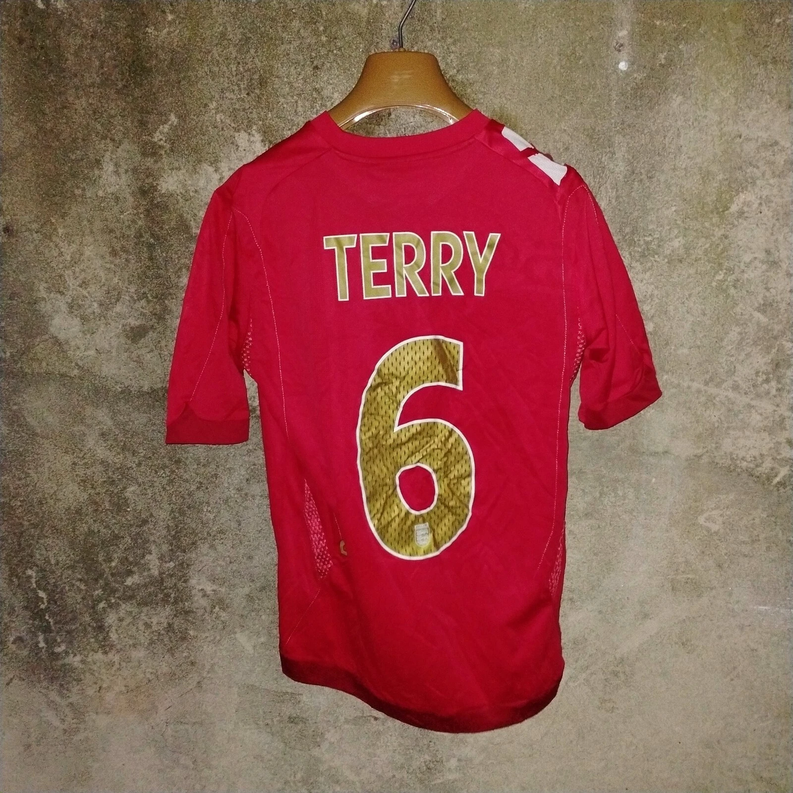 England 2006-08 away football shirt / jersey, xs mens. Terry 6