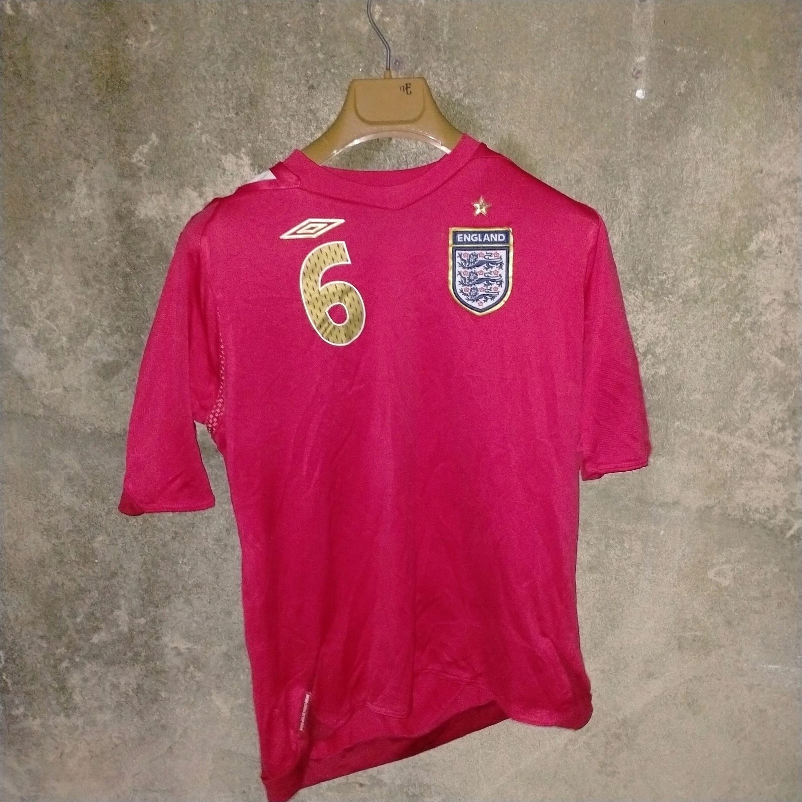 England 2006-08 away football shirt / jersey, xs mens. Terry 6 - Image 2