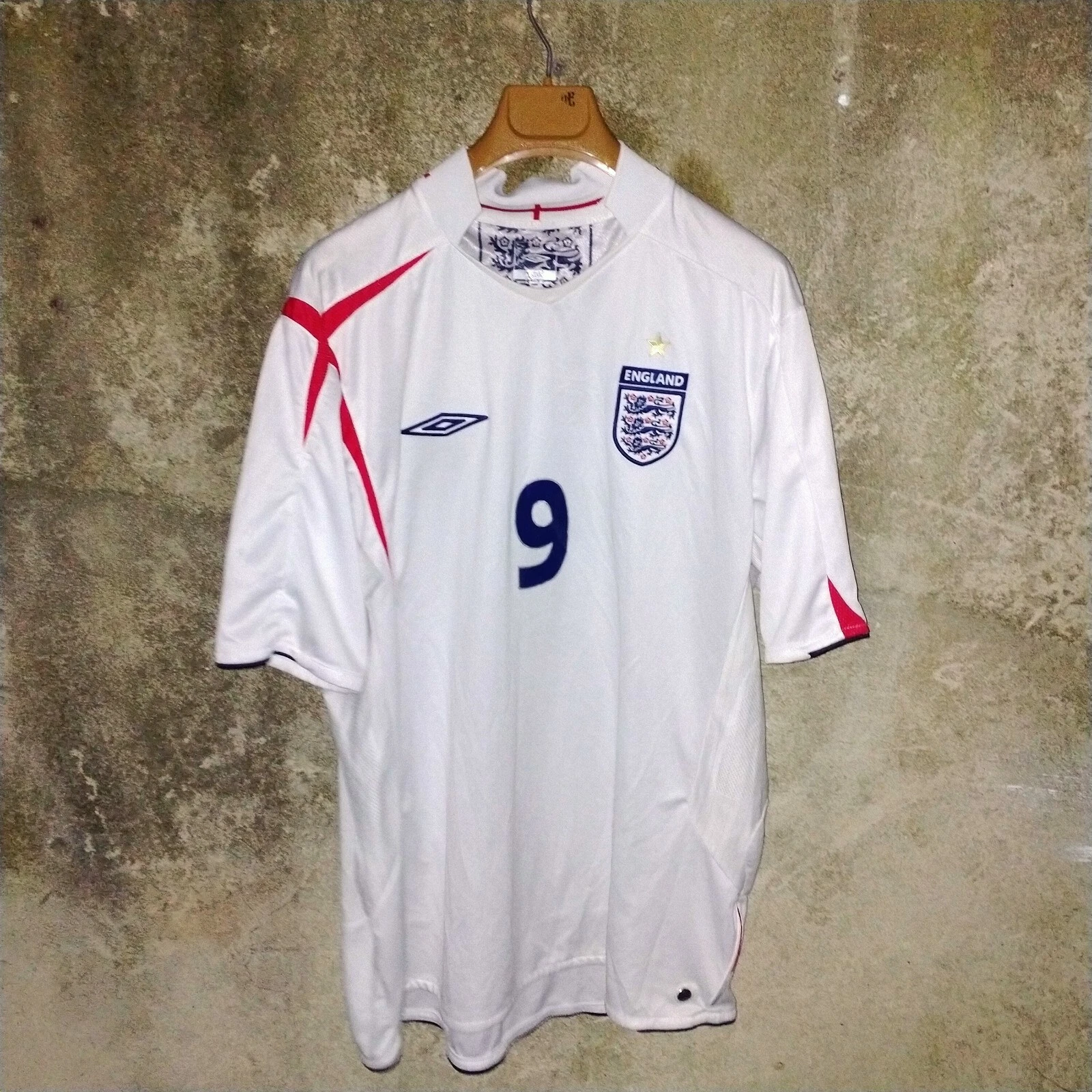 England 2006 home football shirt / jersey, xxl mens. Rooney 9 - Image 2