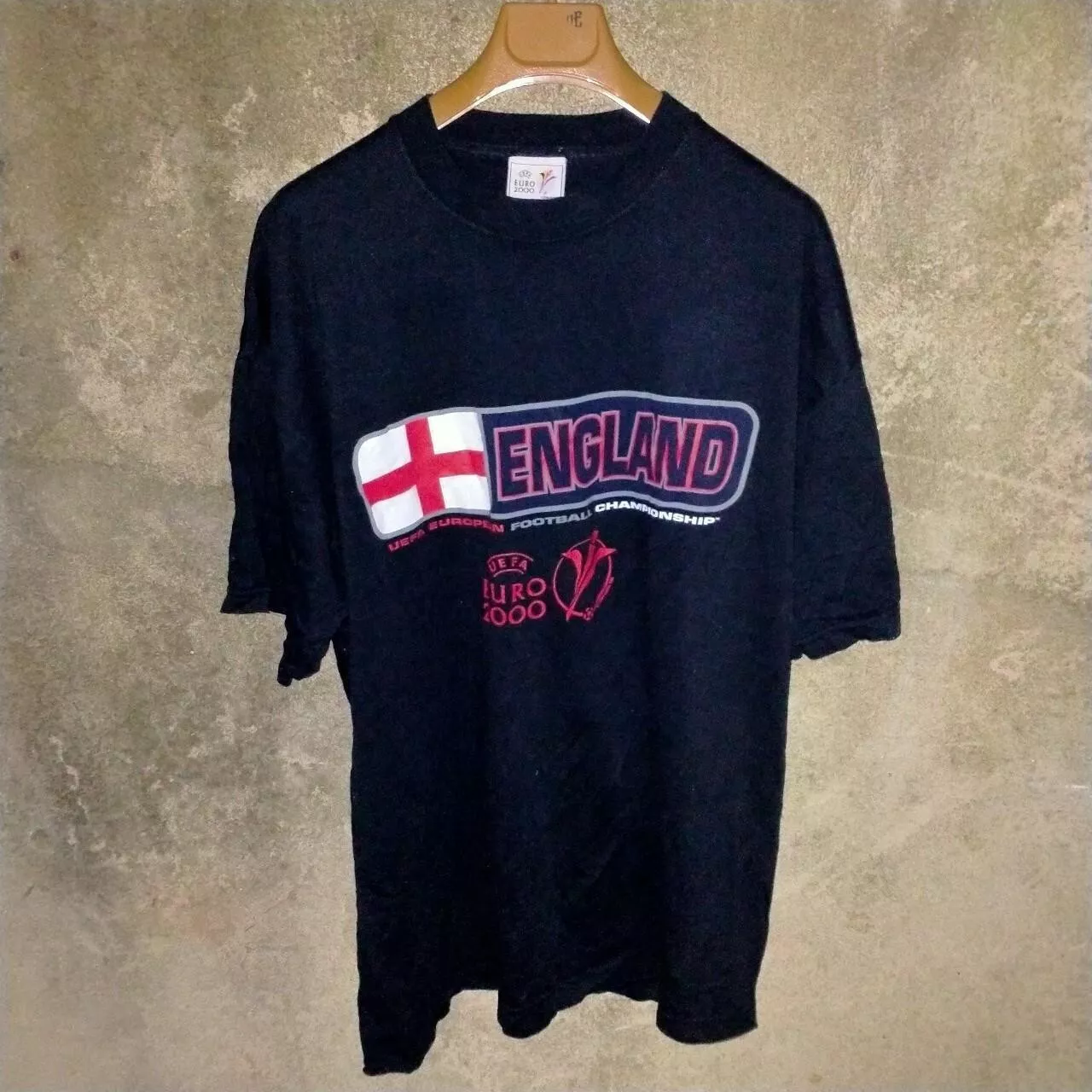 England Euro 2000 football tshirt / jersey. Large Mens.