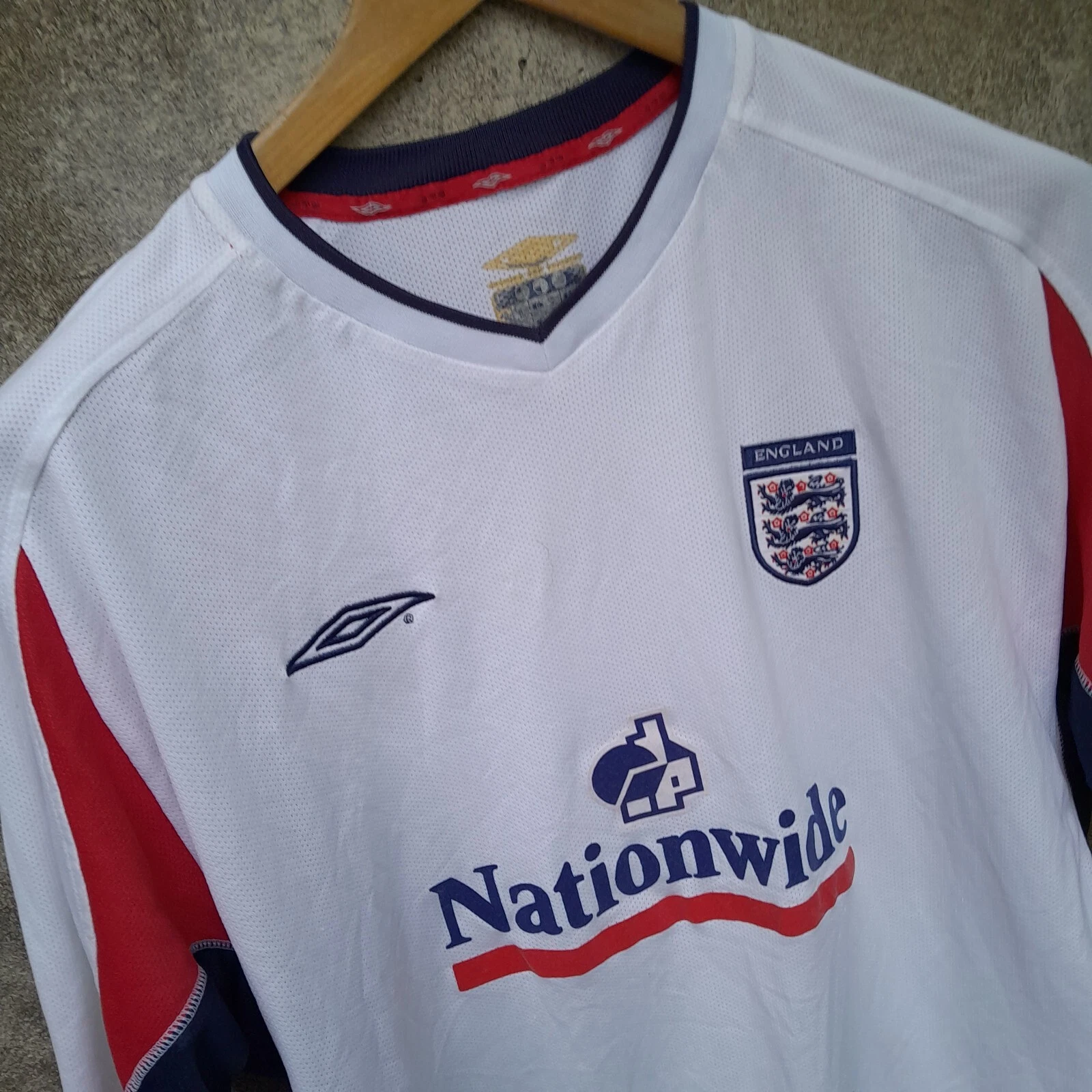 England Nationwide white training football shirt / jersey. XXL mens - Image 2