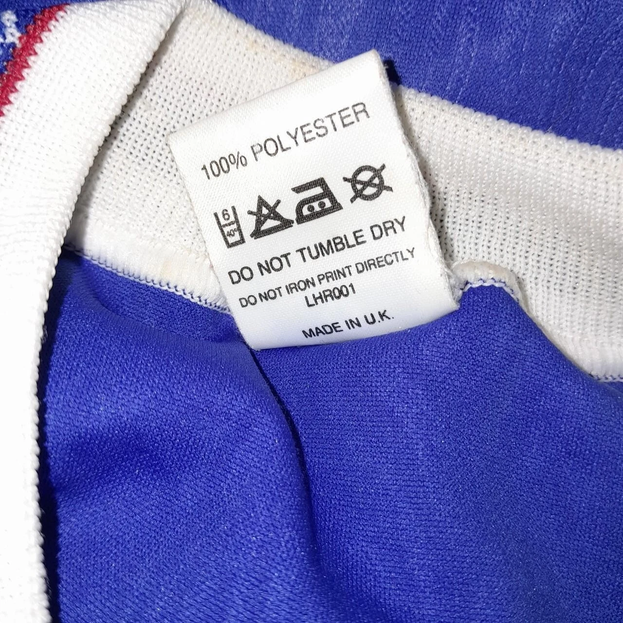 Glasgow Rangers 1990-92 home football shirt / jersey. Medium mens. - Image 5