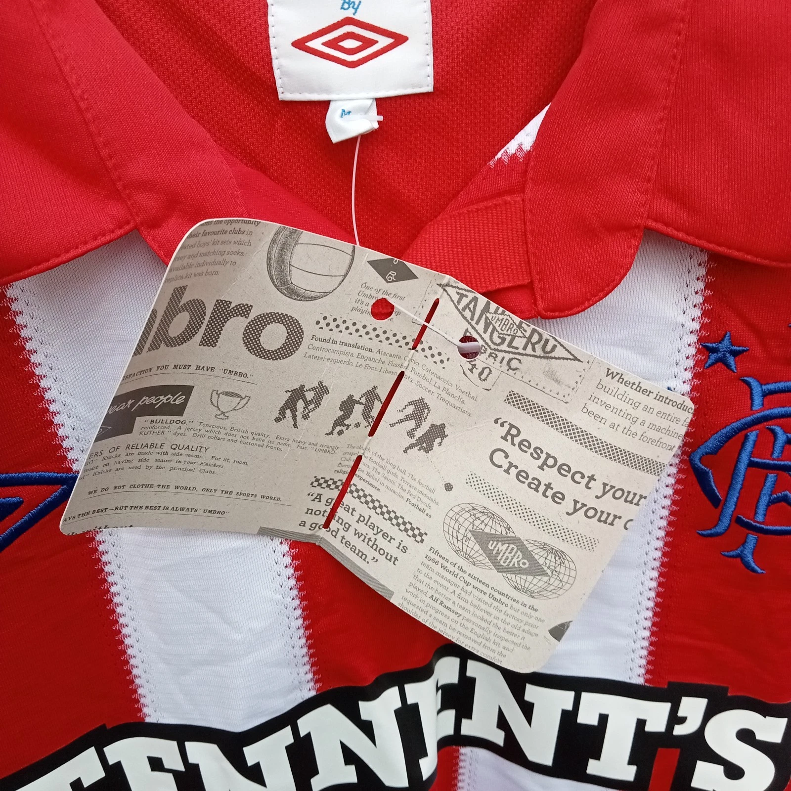 Glasgow Rangers 2010-11 away football shirt / jersey. Large mens. Bnwt - Image 6