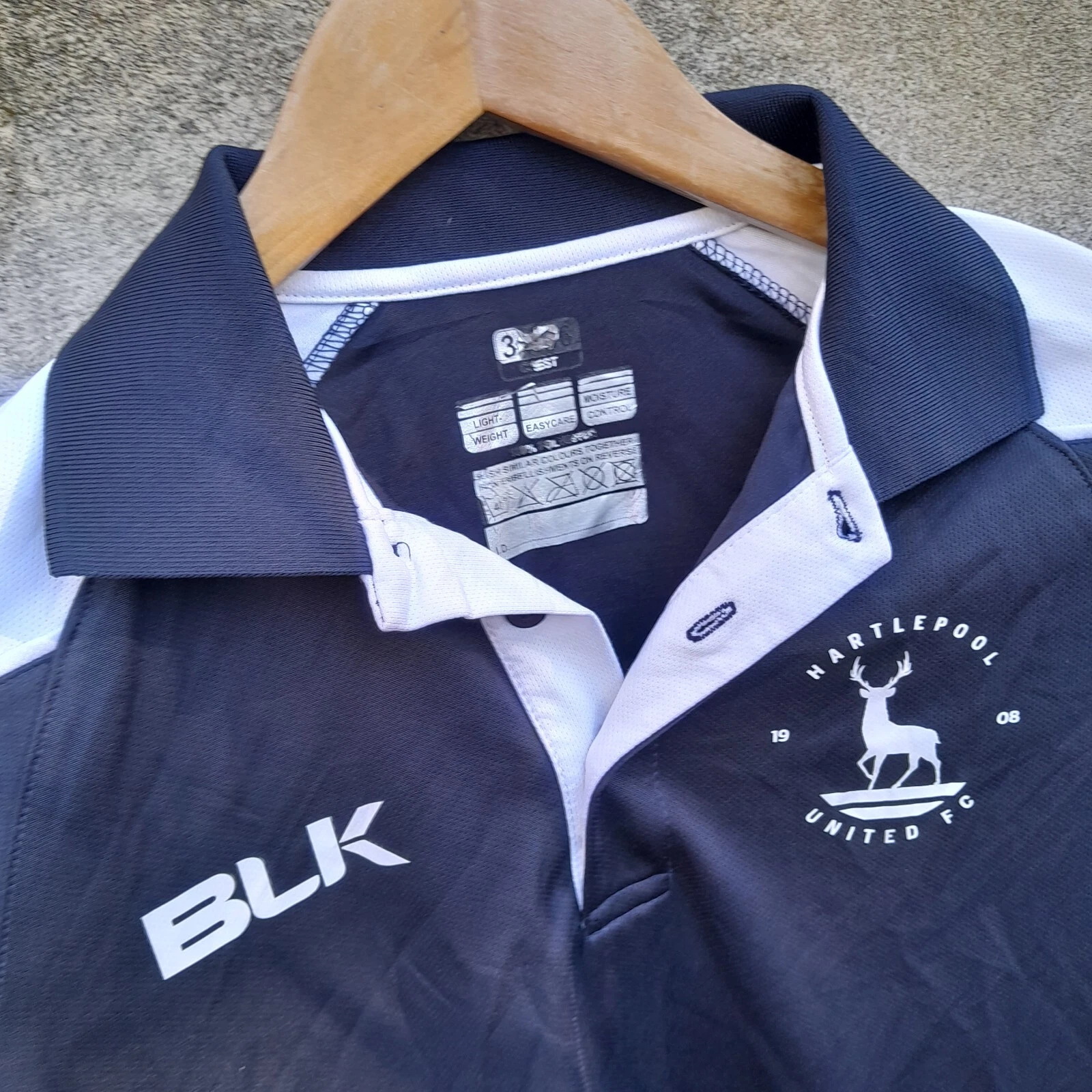 Hartlepool United training polo football Shirt / Jersey. Small mens. - Image 2