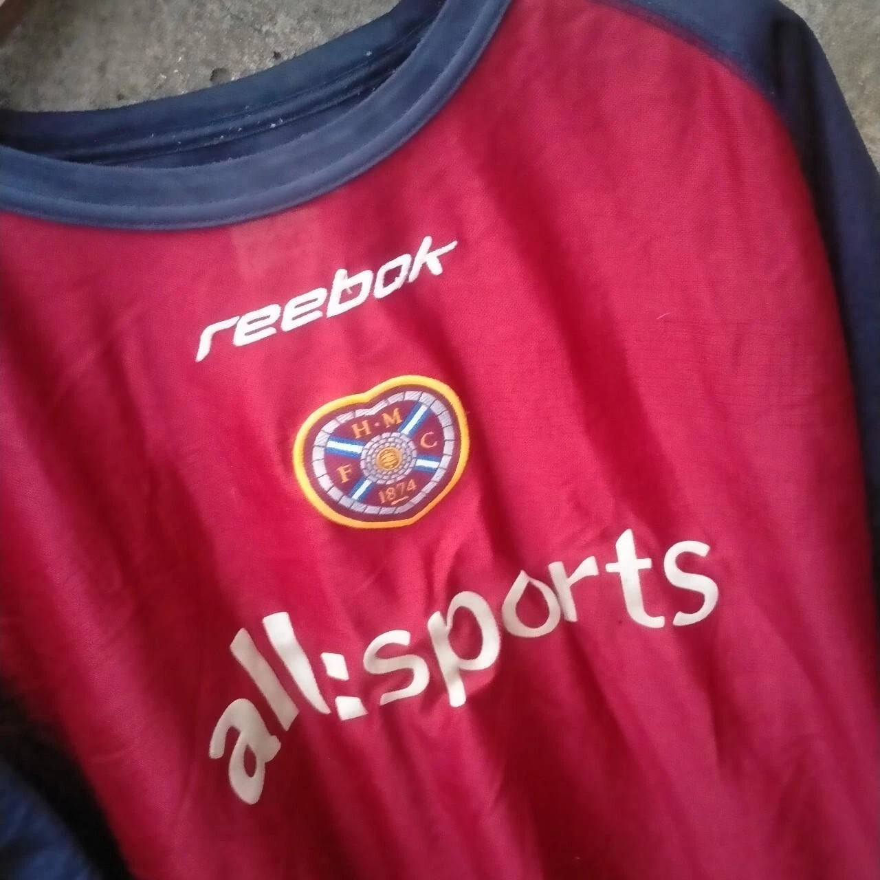 Hearts 2002-04 training football shirt / jersey. XL mens. - Image 2