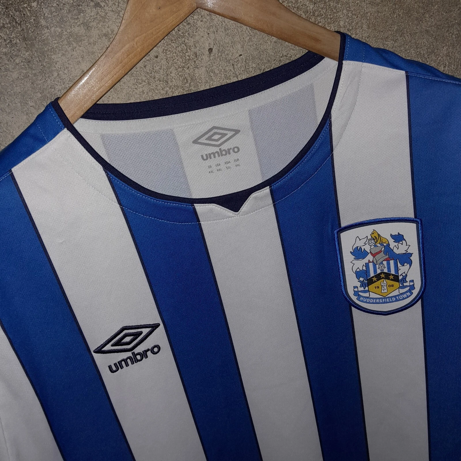 Huddersfield Town 2021-22 home football shirt / jersey. XXXXL mens. Bnwot - Image 2