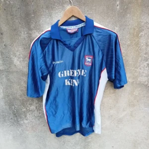 Ipswich Town 1999-01 home football shirt / jersey. Large mens
