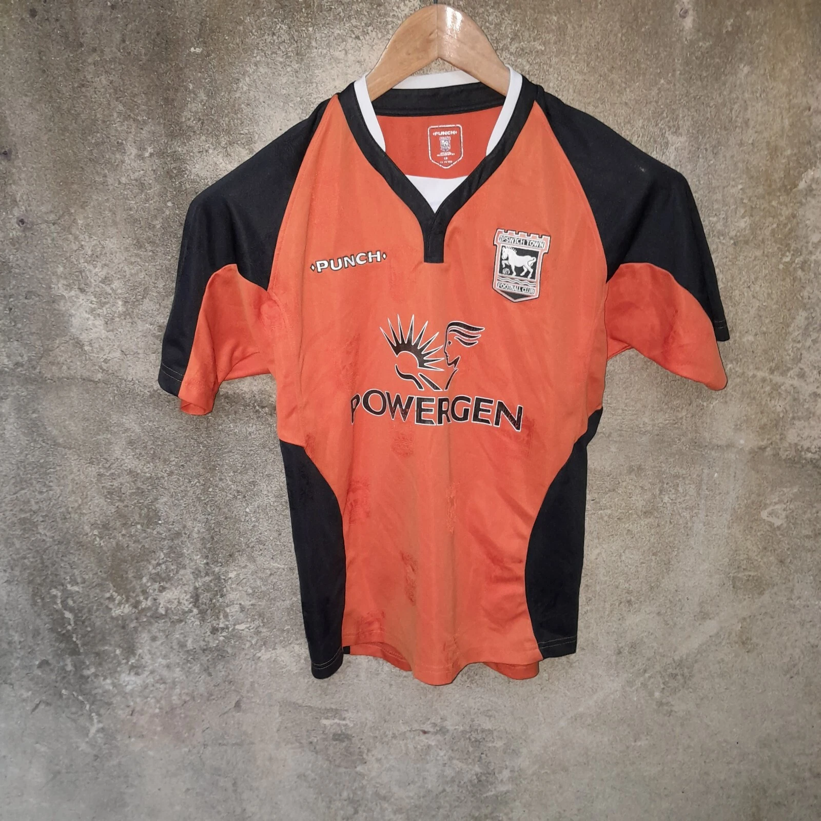 Ipswich Town 2004-06 away football shirt/ jersey. Large boys