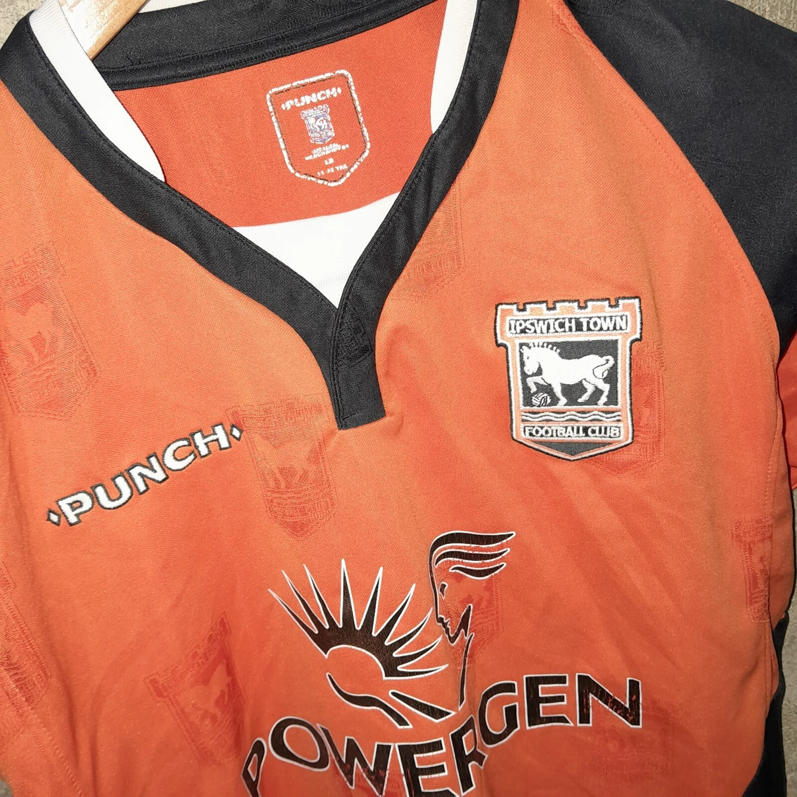 Ipswich Town 2004-06 away football shirt/ jersey. Large boys - Image 2