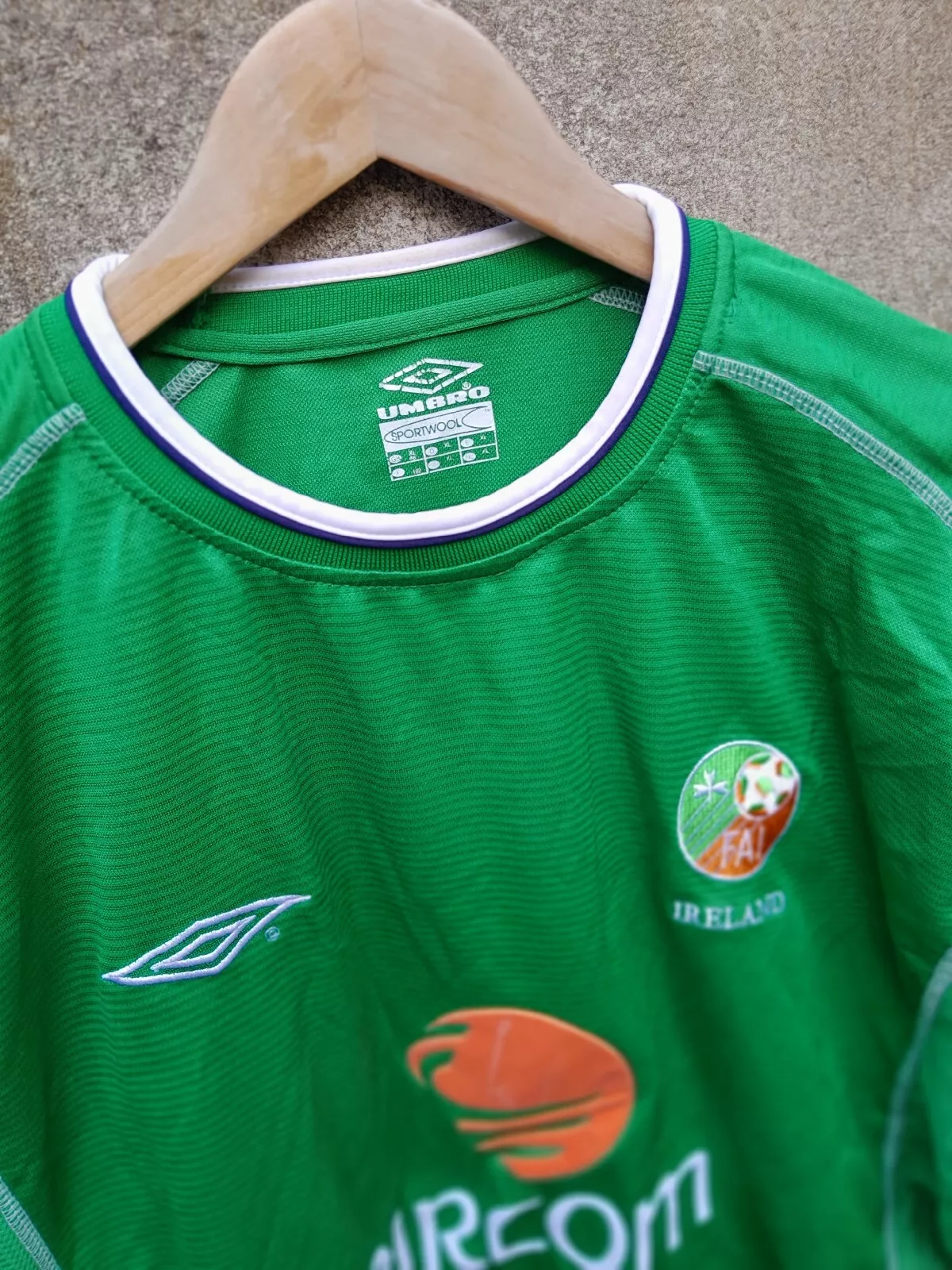 Ireland 2002 World Cup home football shirt / jersey. XL mens. Bnwt - Image 2