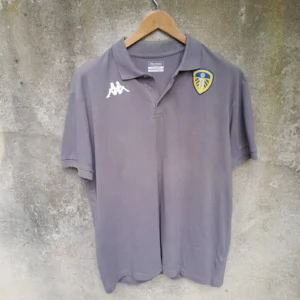 Leeds United grey polo shirt / jersey. XXL mens.
