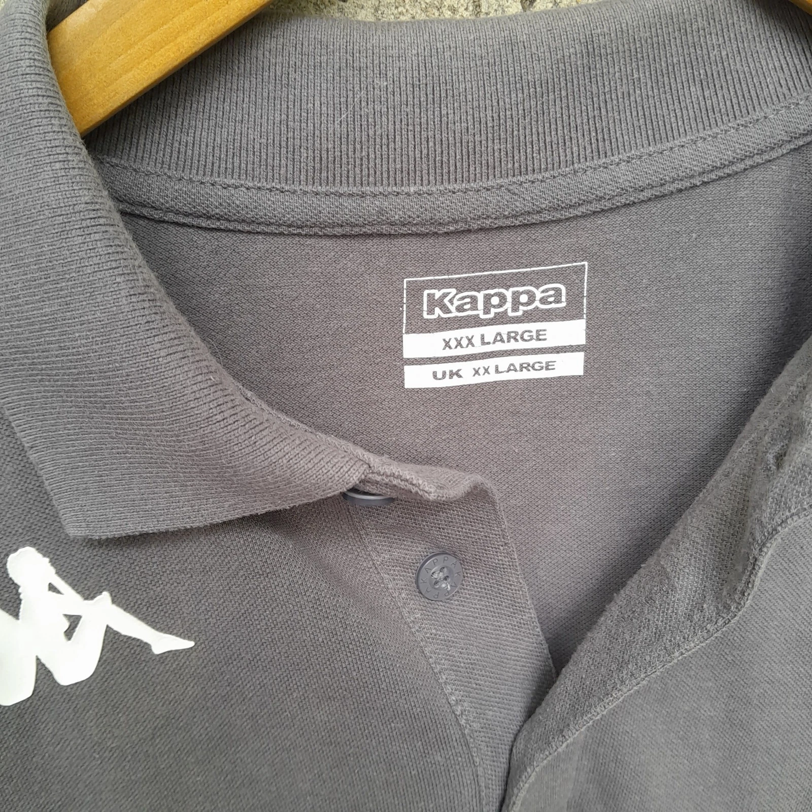 Leeds United grey polo shirt / jersey. XXL mens. - Image 4