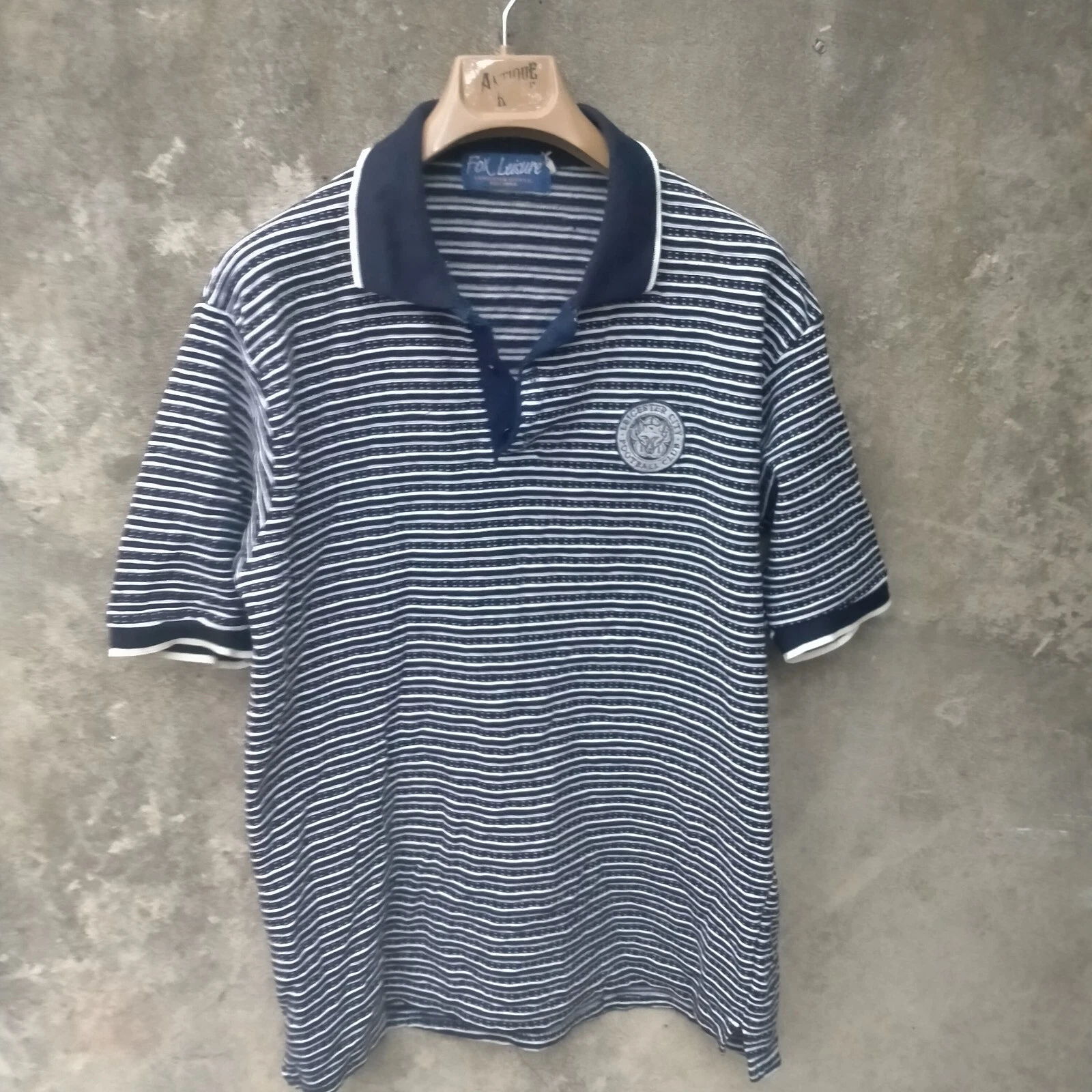 Leicester City 90s casual polo football shirt / jersey. Small mens. Fox Leisure - Image 2