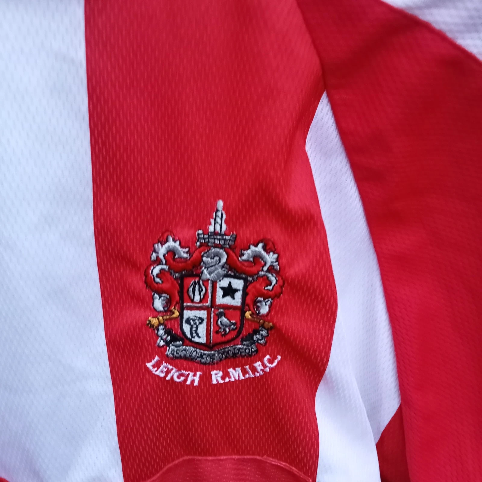 Leigh RMI Home football shirt | jersey, Mens Large - Image 2