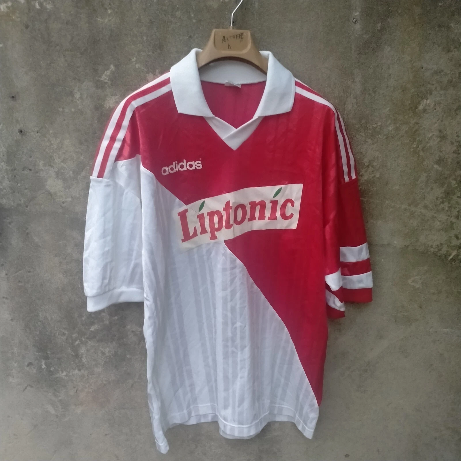 Liptonic template football shirt / jersey. Large mens. Monaco Adidas