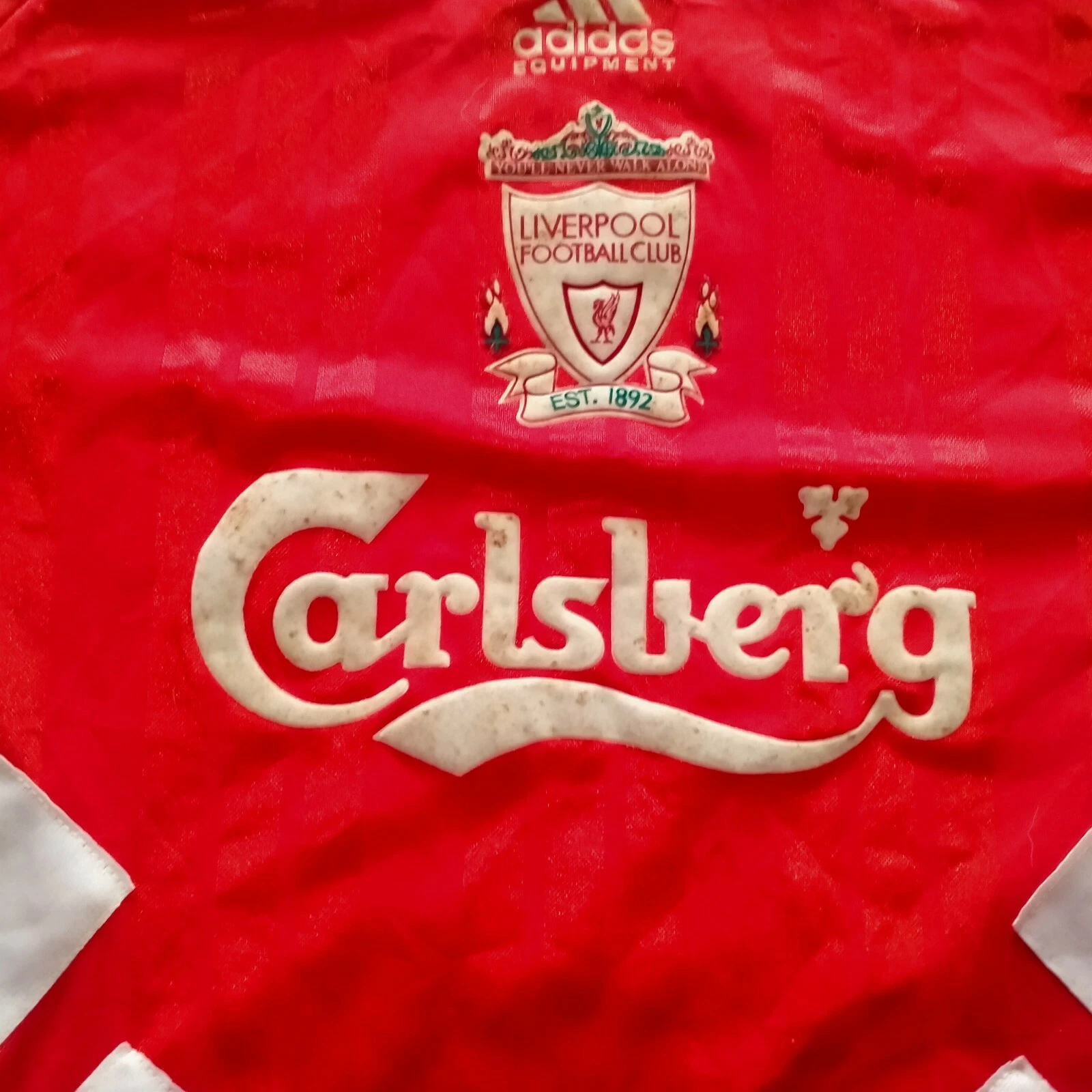 Liverpool 1993-95 home football shirt. Large mens. 42-44" - Image 2