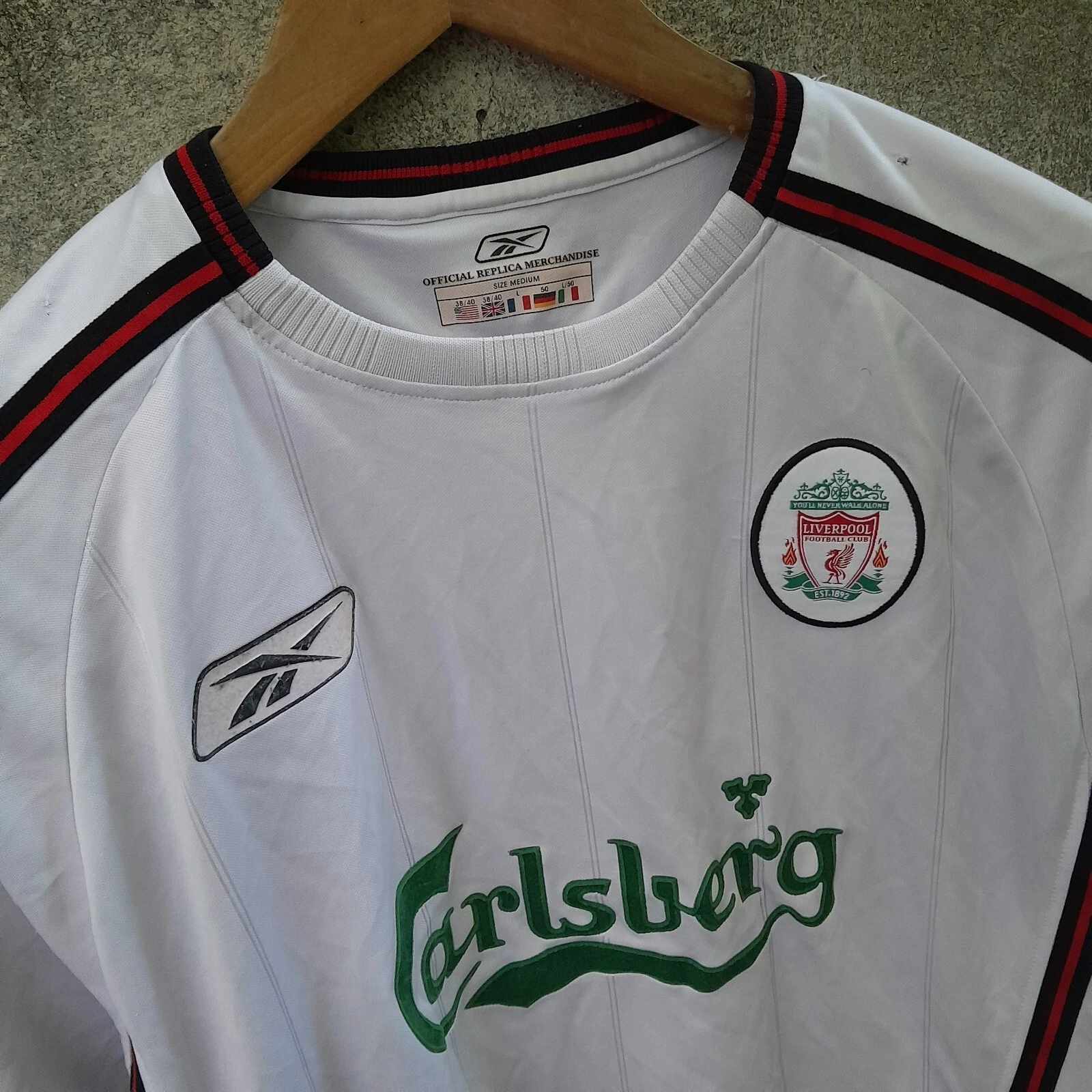 Liverpool 2003-05 away football shirt / jersey. Medium mens. Harry Kewell 7 - Image 3